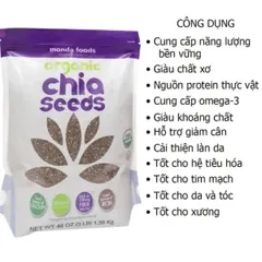 Hạt Chia Seeds Organic Monda Foods 1.36kg của Mỹ 746682