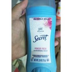 Lăn khử mùi sáp Secret PH Balanced Powder Fresh Invisible Solid 73g x5