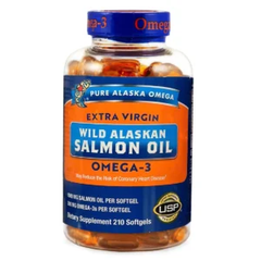 Viên dầu cá hồi Pure Alaska Omega Wild Salmon Oil 1,000mg 210 viên