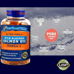 Viên dầu cá hồi Pure Alaska Omega Wild Salmon Oil 1,000mg 210 viên