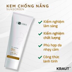 [Organic] Kem Chống Nắng Vxebra SPF50+ chống nắng hiệu quả PA ++++, thấm nhanh & không bết dính 50mL
