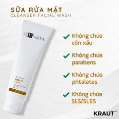 [Organic] Sữa Rửa Mặt Vxebra – Ít bọt, sạch sâu dịu nhẹ, nhẹ nhàng phù hợp mọi loại da 100mL