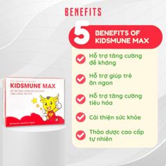 [Organic] Cốm Kidsmune Max - Tiêu hóa tốt, giúp trẻ ăn ngon, miễn dịch khỏe, phát triển tốt 20 gói