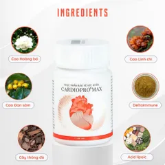 [Organic] Cardiopro Max - Hỗ trợ tim mạch, tăng lưu thông khí huyết, giảm nguy cơ bệnh lý 30 viên