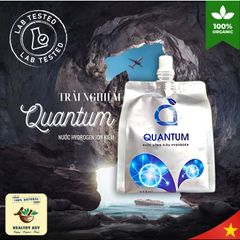 [Chính hãng] Nước khoáng giàu hydrogen Quantum trung hòa axit cơ thể, ngăn ngừa oxy hóa 2 bịch 350mL