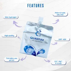 [Organic] (Siêu lời) Nước hydrogen Quantum trung hòa axit cơ thể, ngăn ngừa oxy hóa 10 bịch 350mL