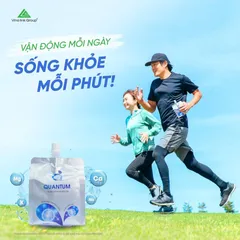 [Organic] (Siêu lời) Nước hydrogen Quantum trung hòa axit cơ thể, ngăn ngừa oxy hóa 10 bịch 350mL
