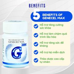 [Organic] Genecel Max – Hỗ trợ tăng sức đề kháng, chống oxy hóa, hỗ trợ chống lão hóa 30 viên
