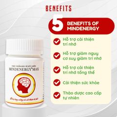 [Organic] MindEnergy Max – Viên uống hỗ trợ trí não, tăng cường trí nhớ & sự tập trung 30 viên