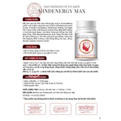 [Organic] MindEnergy Max – Viên uống hỗ trợ trí não, tăng cường trí nhớ & sự tập trung 30 viên