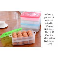 Khay đựng trứng 2 tầng 24 quả (Màu ngẫu nhiên) (TH476)