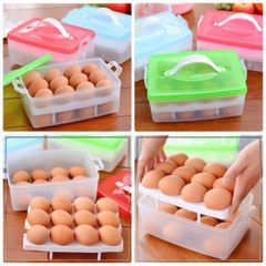 Khay đựng trứng 2 tầng 24 quả (Màu ngẫu nhiên) (TH476)