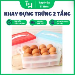 Khay đựng trứng 2 tầng 24 quả (Màu ngẫu nhiên) (TH476)