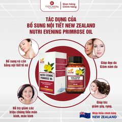 Viên Uống Bổ Sung Nội Tiết Nutri Evening Primrose Oil 60 Viên - Hỗ Trợ Cải Thiện Nội Tiết Tố Nữ, Đẹp Da, Giảm Nám