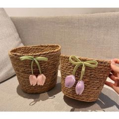 Combo 2 giỏ lục bình hoa tulip (TH495)