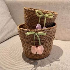 Combo 2 giỏ lục bình hoa tulip (TH495)