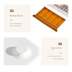 Giá đựng bình sữa, khay úp chén dĩa cao cấp có nắp đậy vệ sinh (TH500)