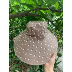 Mũ chống nắng vành to kèm khẩu trang chống tia UV (Màu ngẫu nhiên) (TH506)