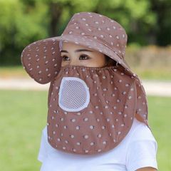 Mũ chống nắng vành to kèm khẩu trang chống tia UV (Màu ngẫu nhiên) (TH506)