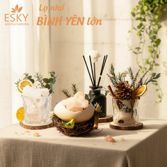 Set Quà Tặng Nam Nữ Tinh Dầu Đá Khuếch Tán Tổ Chim ESKY AROMA GARDEN Quà Tặng Sinh Nhật Noel Tết