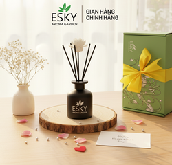 Set Quà Tặng Tinh Dầu Khuếch Tán Cắm Que ESKY AROMA GARDEN - Quà Tặng Ý Nghĩa Sinh Nhật Nam Nữ, Tạo Hương Thơm Thư Giãn 20/11