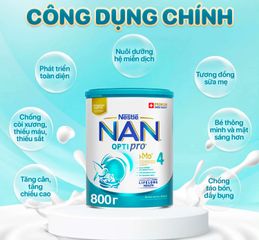 Sữa Nan Nga HMO Optipro Số 4 Mamako Bổ Sung Dinh Dưỡng Cho Bé Hộp 800g