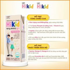 THÙNG Sữa Hikid pha sẵn hỗ trợ phát triển chiều cao cho bé từ 1 tuổi trở lên - Thùng 24 hộp _190ml