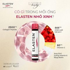 Elasten Collagen Drink Collagen Nước Trẻ Hóa Da Hộp 28 Ống x 25ml