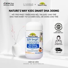 Nature’s Way Kids Smart Bursts DHA 300mg Triple Strength Viên Nhai DHA Cho Trẻ