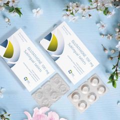 Glutathione Sublingual Tablets Viên Ngậm Trắng Da & Chống Oxy Hóa 100mg