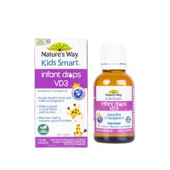 Nature’s Way Kids Smart Infant Drops Vitamin D3 Vitamin D3 Cho Trẻ Sơ Sinh 13ml