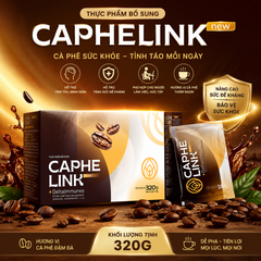 Caphelink New Cà Phê Sức Khỏe Hòa Tan Hỗ Trợ Tỉnh Táo Tăng Đề Kháng Hộp Chính Hãng