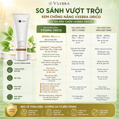 Kem Chống Nắng Orico Vxebra SPF50+ PA++++ Dưỡng Ẩm Ngừa Lão Hóa Bảo Vệ Da Khỏi Tia UV