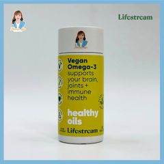 Viên uống omega3 thuần chay từ Tảo biển New Zealand Lifestream Vegan Omega-3 (45 viên)