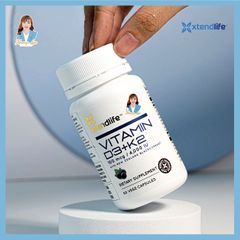 Viên uống bổ sung vitamin d3+k2 New Zealand Xtend Life Vitamin D3 + K2 60 viên