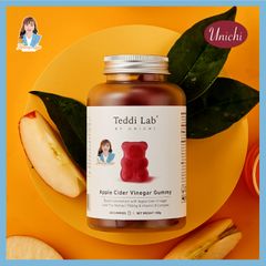 Kẹo dẻo giấm táo, hỗ trợ giảm cân Úc Unichi Apple Cider Vinegar Gummy 60 viên