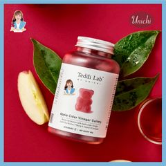 Kẹo dẻo giấm táo, hỗ trợ giảm cân Úc Unichi Apple Cider Vinegar Gummy 60 viên