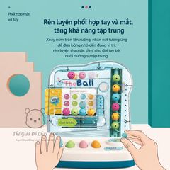 Máy bắt bóng đồ chơi trí tuệ Puzzle có đèn nhạc giúp bé phản xạ nhanh nhẹn Thế giới đồ chơi 1104