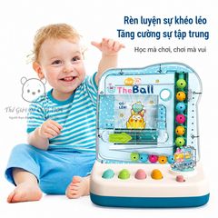 Máy bắt bóng đồ chơi trí tuệ Puzzle có đèn nhạc giúp bé phản xạ nhanh nhẹn Thế giới đồ chơi 1104