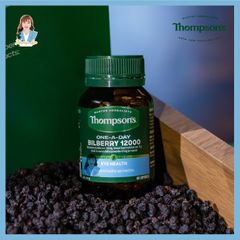 Viên uống bổ mắt và hỗ trợ mao mạch mắt New Zealand Thompson’s One-A-Day Bilberry 12000mg 60 viên