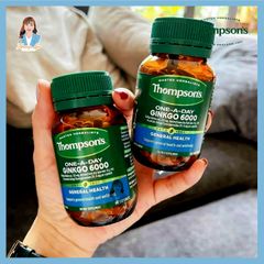 Viên uống bổ não, cải thiện trí nhớ và tập trung New Zealand Thompson’s One-A-Day Ginkgo 6000mg 60 viên