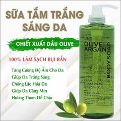 Sữa tắm chiết xuất Argan & dầu Olive 800ml – Làm sạch dịu nhẹ, hương thơm dễ chịu