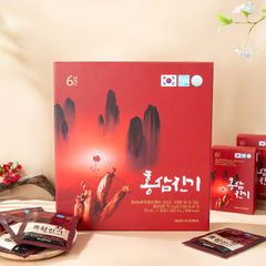 HỒNG SÂM HÀN QUỐC 6 NĂM TUỔI – TINH HOA BỒI BỔ SỨC KHỎE  HỘP 30 GÓI