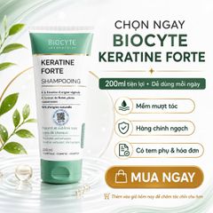 Dầu Gội Giảm Rụng Tóc Biocyte Keratine Forte 200ml - Phục Hồi Tóc Khô Xơ, Hàng Chính Ngạch