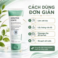 Dầu Gội Giảm Rụng Tóc Biocyte Keratine Forte 200ml - Phục Hồi Tóc Khô Xơ, Hàng Chính Ngạch