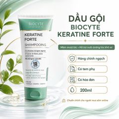 Dầu Gội Giảm Rụng Tóc Biocyte Keratine Forte 200ml - Phục Hồi Tóc Khô Xơ, Hàng Chính Ngạch