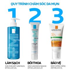 Kem dưỡng giảm mụn nhanh 8 giờ La Roche-Posay Effaclar Duo+M 15ml 