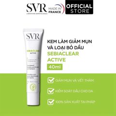 Kem dưỡng giảm mụn, ngừa thâm, kiểm soát dầu SVR Sebiaclear Active Gel 40ml