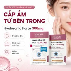 Viên Uống Nâng Cơ Ngăn Lão Hoá Da Biocyte Hyaluronic Forte 300 mg - Giải Pháp Làm Đẹp Đến Từ Pháp, 90 Viên