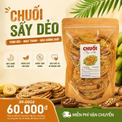 300gr Chuối sấy dẻo mixed hạt siêu ngon từ chuối chín cây sạch tự nhiên, món ăn vặt hấp dẫn an toàn cho mọi lứa tuổi
